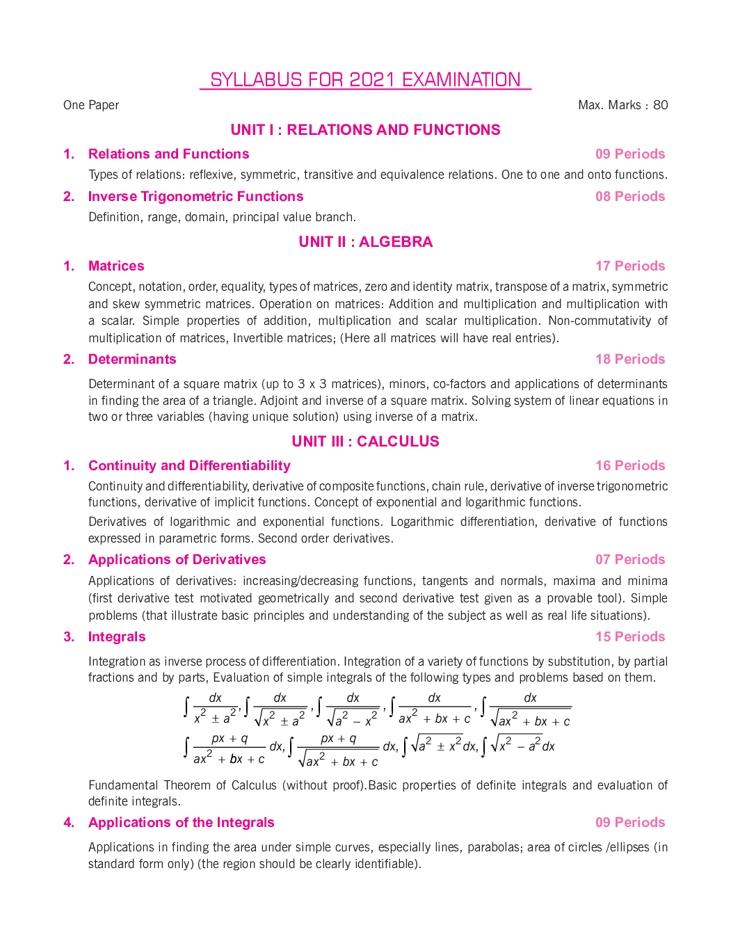 CBSE Handbook Of Mathematics For Class - XII - Page 5