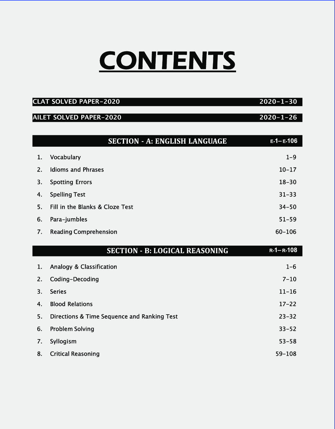 13 Years CLAT & AILET (2008 - 20) Topic-Wise Solved Papers 4th Edition - Page 4