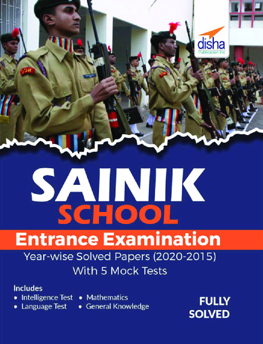 Sainik School Class 6 Entrance Exam Year-Wise Solved Papers (2020-2015) With 5 Mock Tests - Page 1
