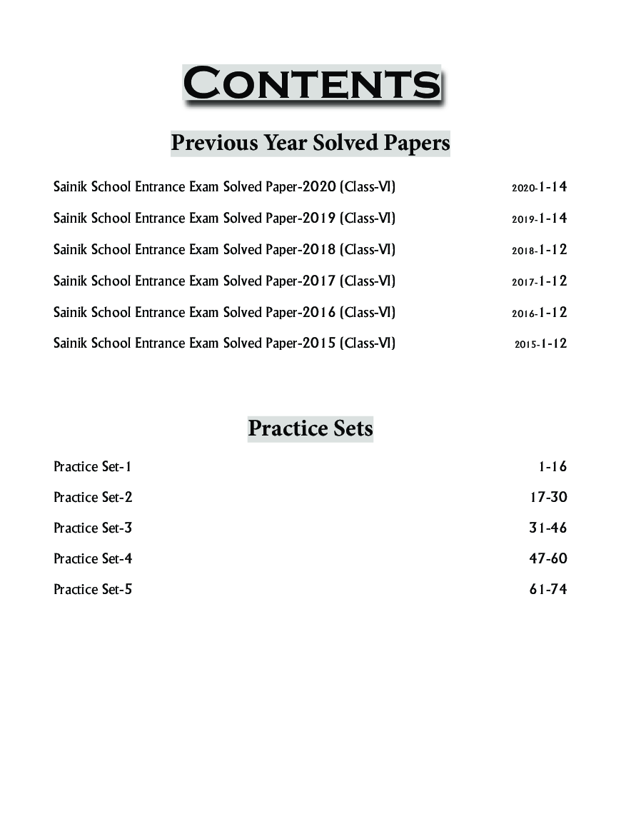 Sainik School Class 6 Entrance Exam Year-Wise Solved Papers (2020-2015) With 5 Mock Tests - Page 4