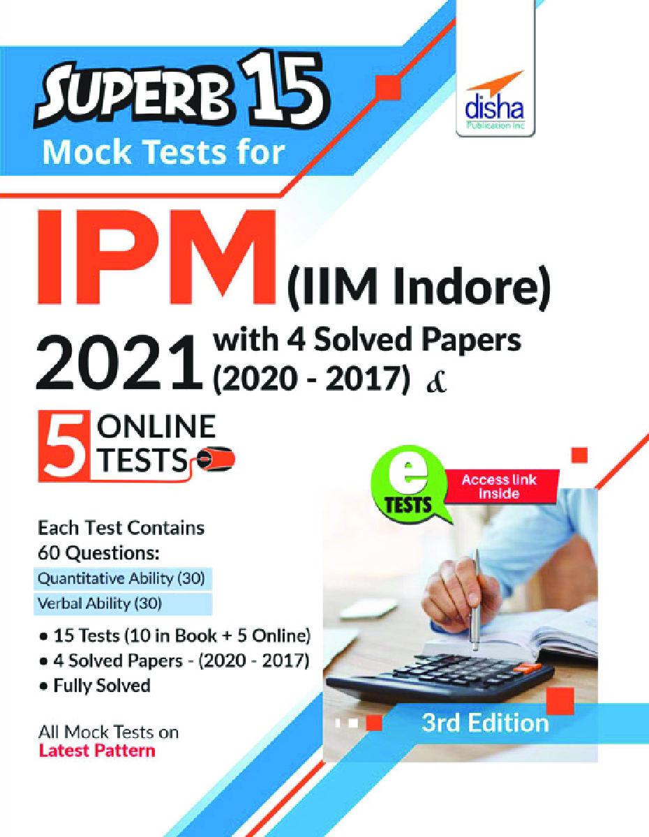 SuperB 15 Mock Tests For IPM (IIM Indore) 2021 With 4 Solved Papers (2020 - 2017) & 5 Online Tests 3rd Edition - Page 1