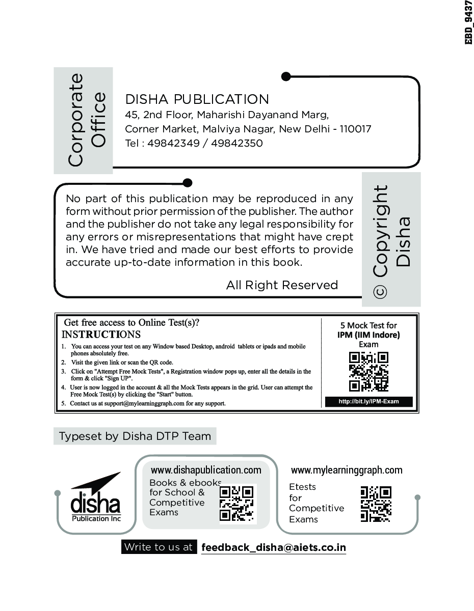 SuperB 15 Mock Tests For IPM (IIM Indore) 2021 With 4 Solved Papers (2020 - 2017) & 5 Online Tests 3rd Edition - Page 3