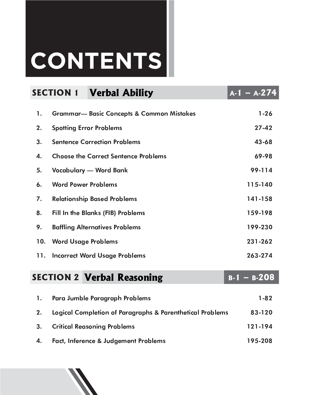 Verbal Ability & Comprehension For CAT, XAT & Other MBA Entrance Exams 4th Edition - Page 4