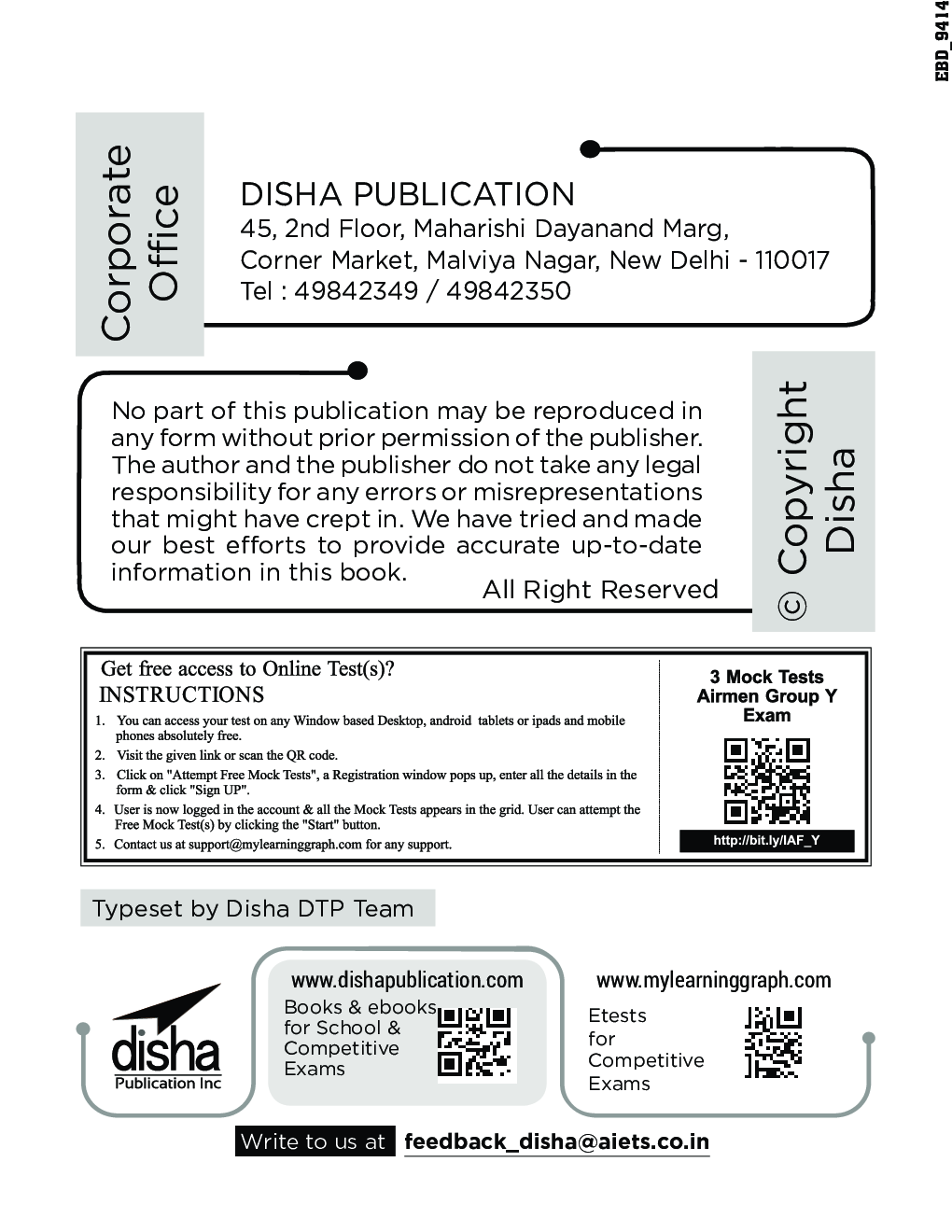 Airmen Group Y (Non-Technical Trades) Exam 28 Practice Sets With 4 Solved Papers (2017 - 2020) & 3 Online Tests 3rd Edition - Page 3