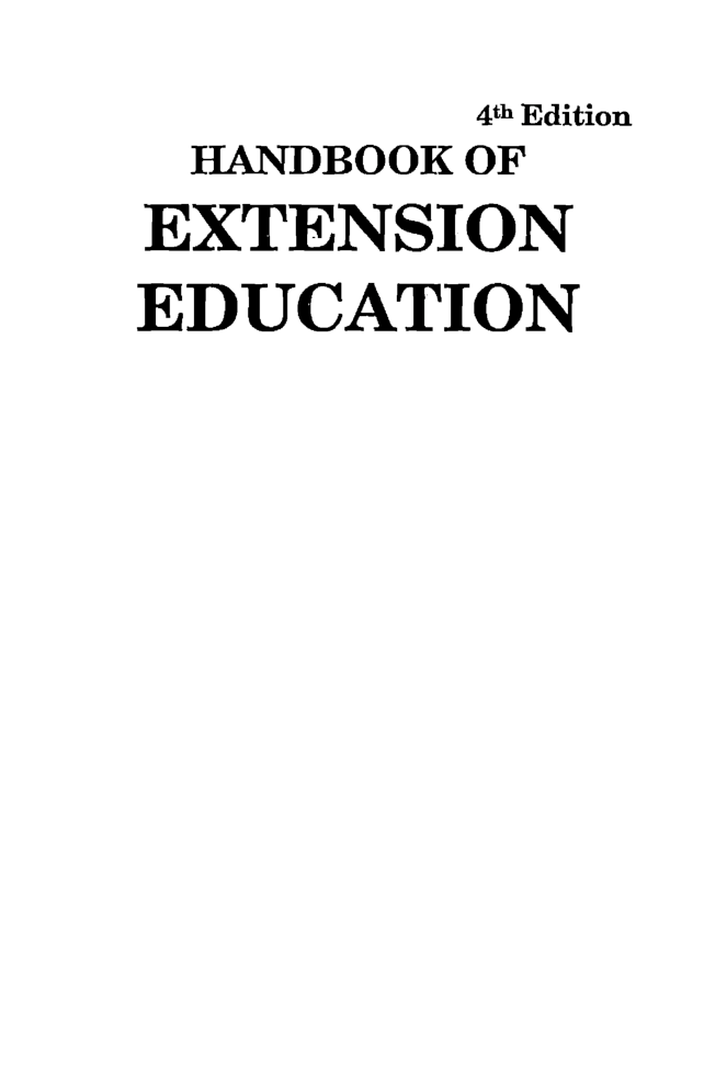 Handbook Of Extension Education - Page 2