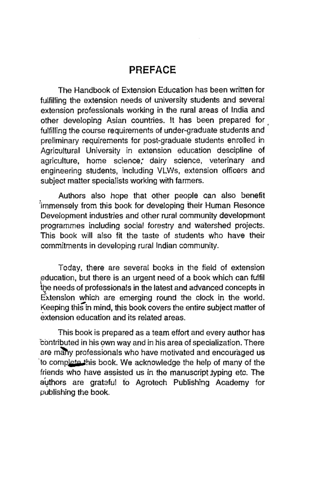 Handbook Of Extension Education - Page 4