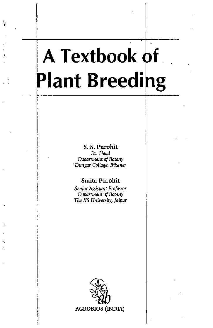 A Textbook Of Plant Breeding - Page 2