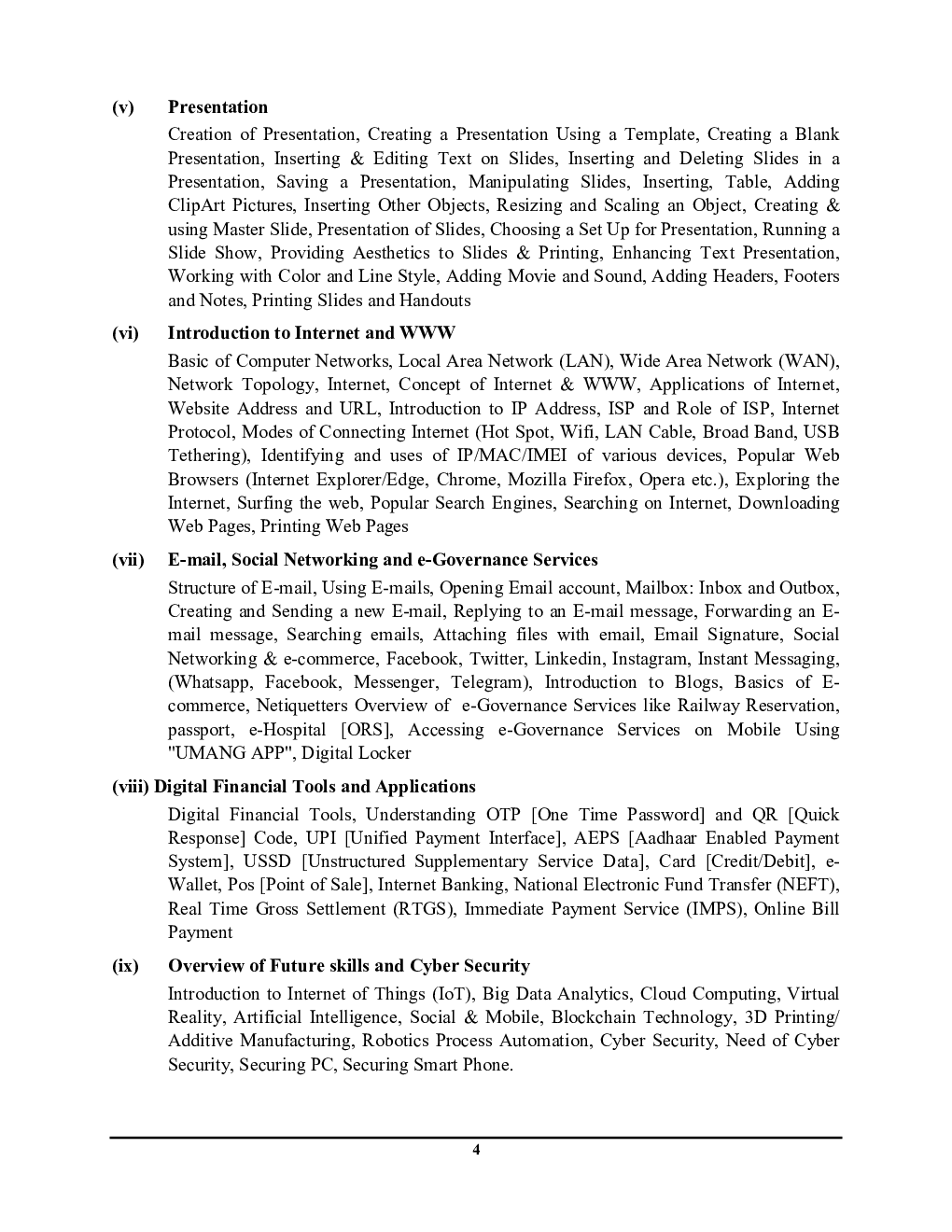 Information Technology Tools & Network Basics '0' Level Module-I Chapterwise Question Bank (Hindi) - Page 5