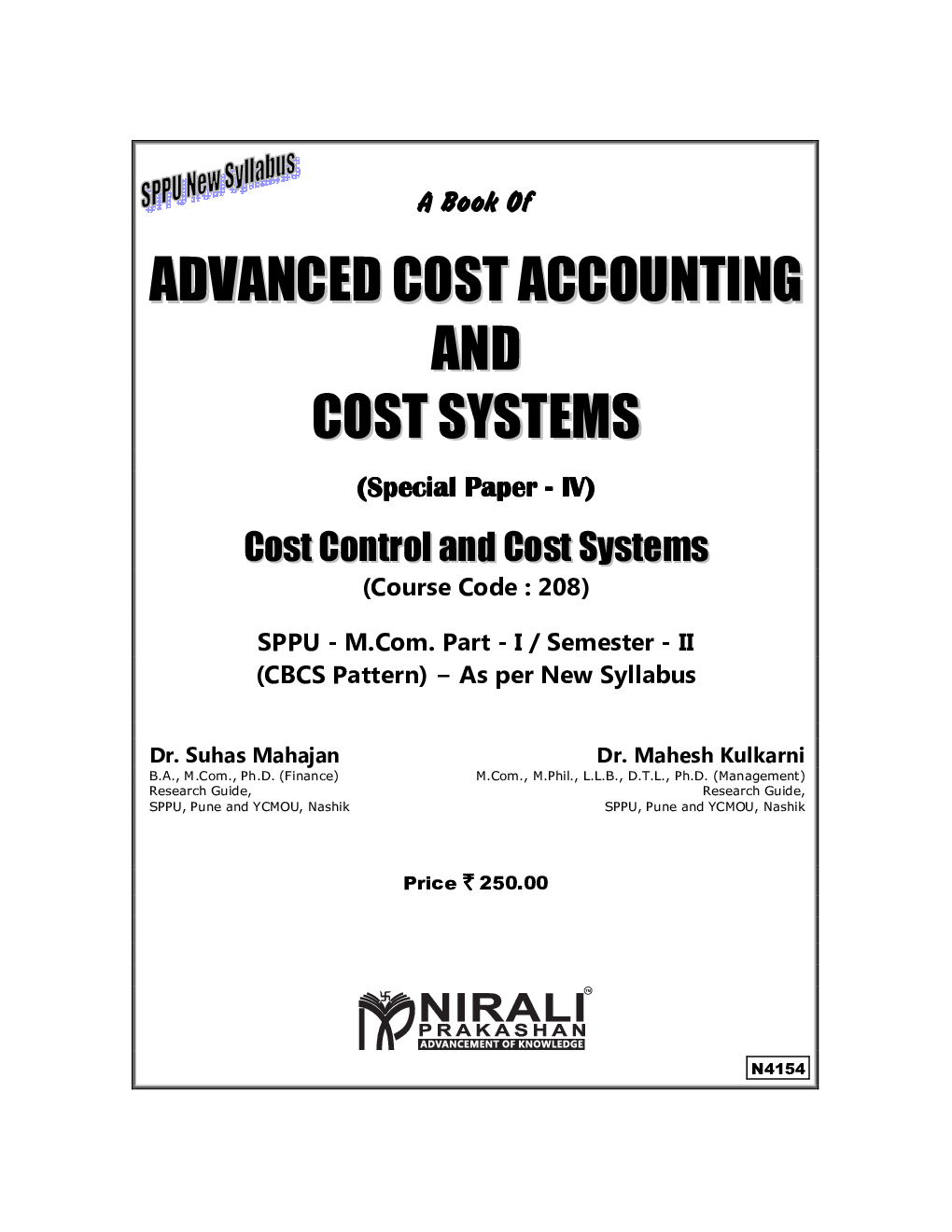 Advanced Cost Accounting and Cost Systems - Page 2