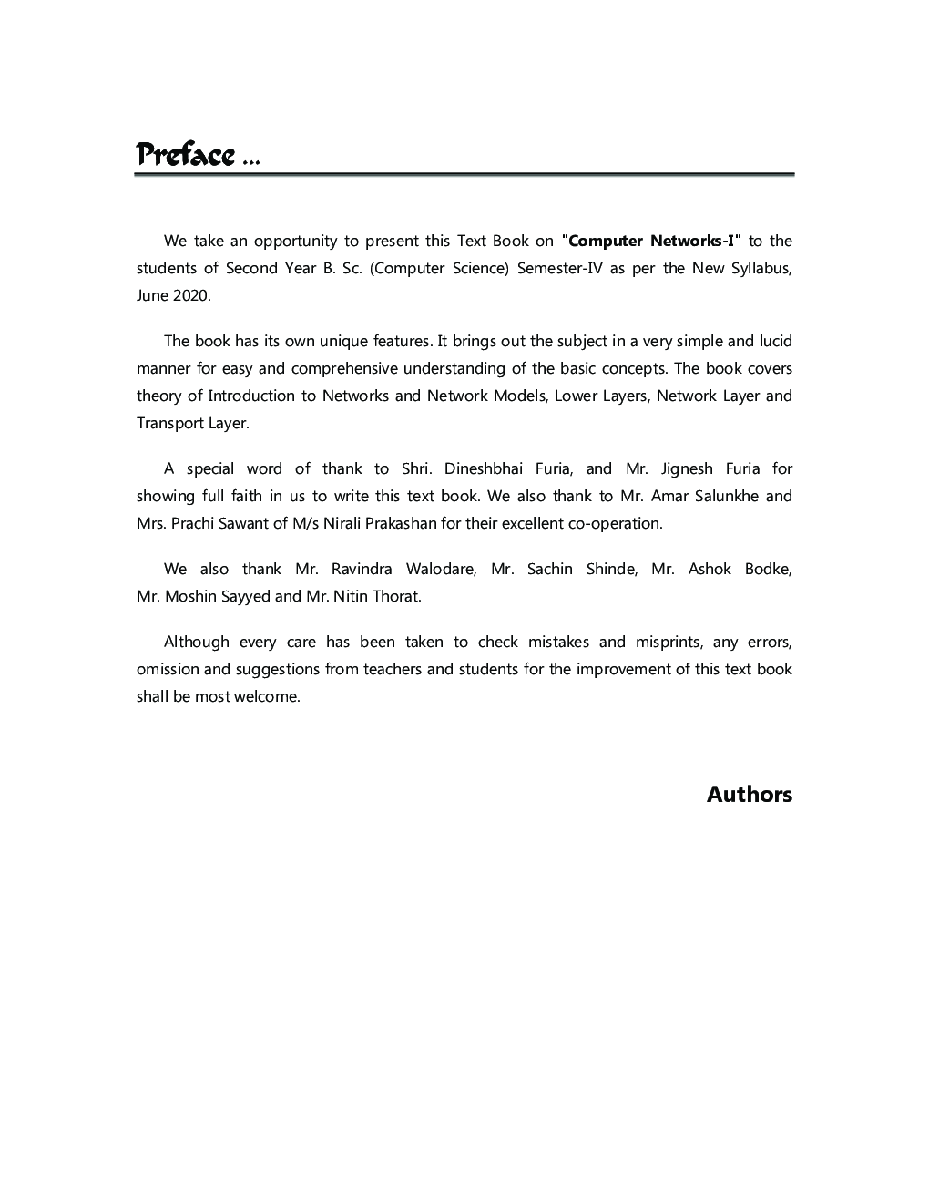 Computer Networks I - Page 4