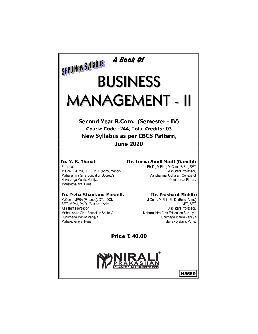 Business Management II - Page 2