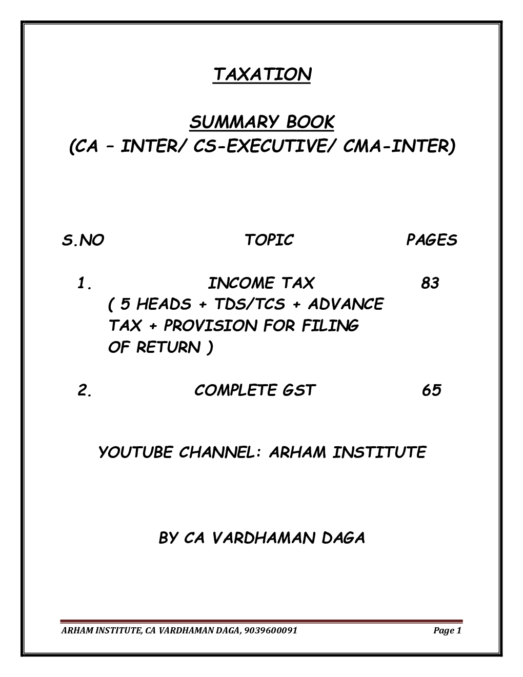 Taxation (Applicable For JAN/FEB 2021 Exams Only) - Page 2