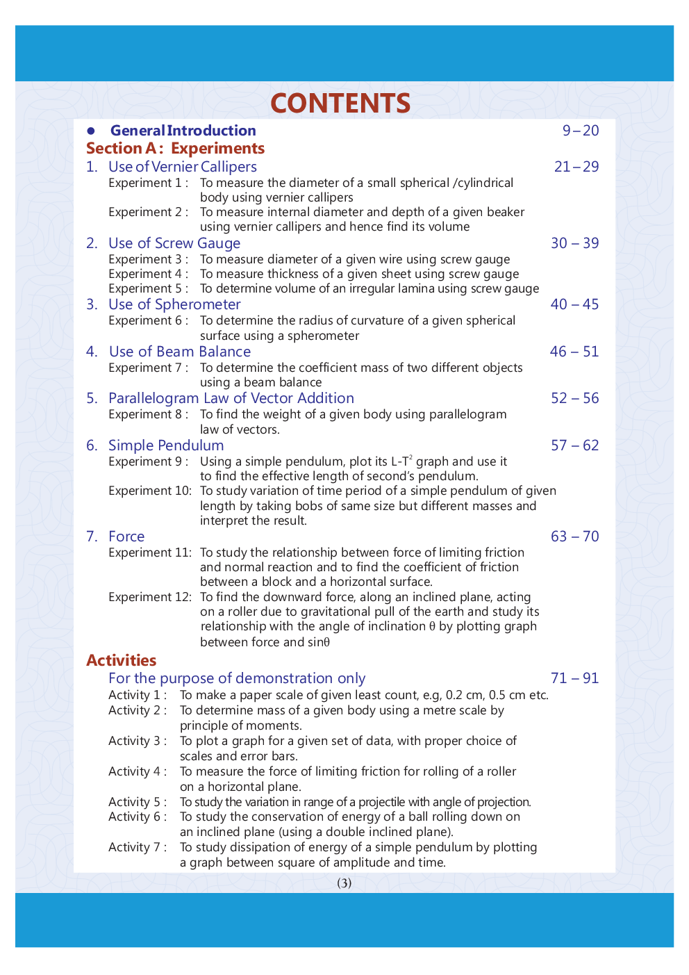 Download Oswaal CBSE Class 11 Physics Laboratory Manual Book PDF Online