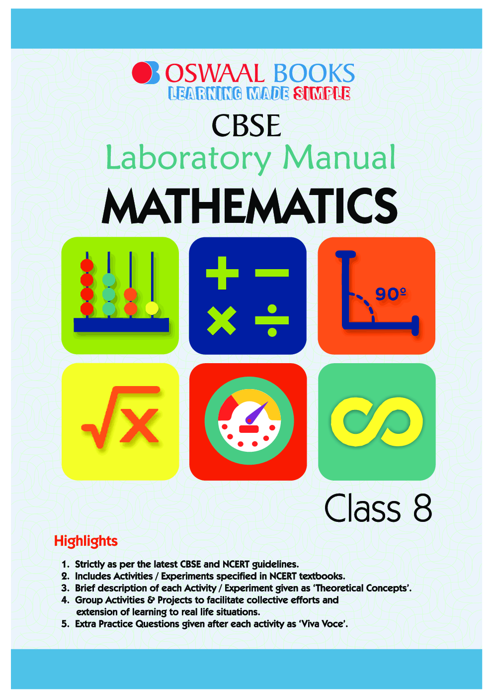 Download Oswaal CBSE Class 8 Mathematics Laboratory Manual Book PDF Online
