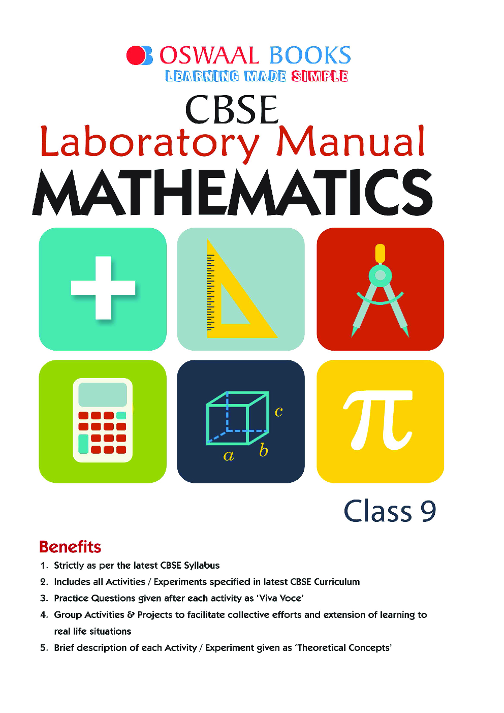 Download Oswaal CBSE Class 9 Mathematics Laboratory Manual Book PDF Online