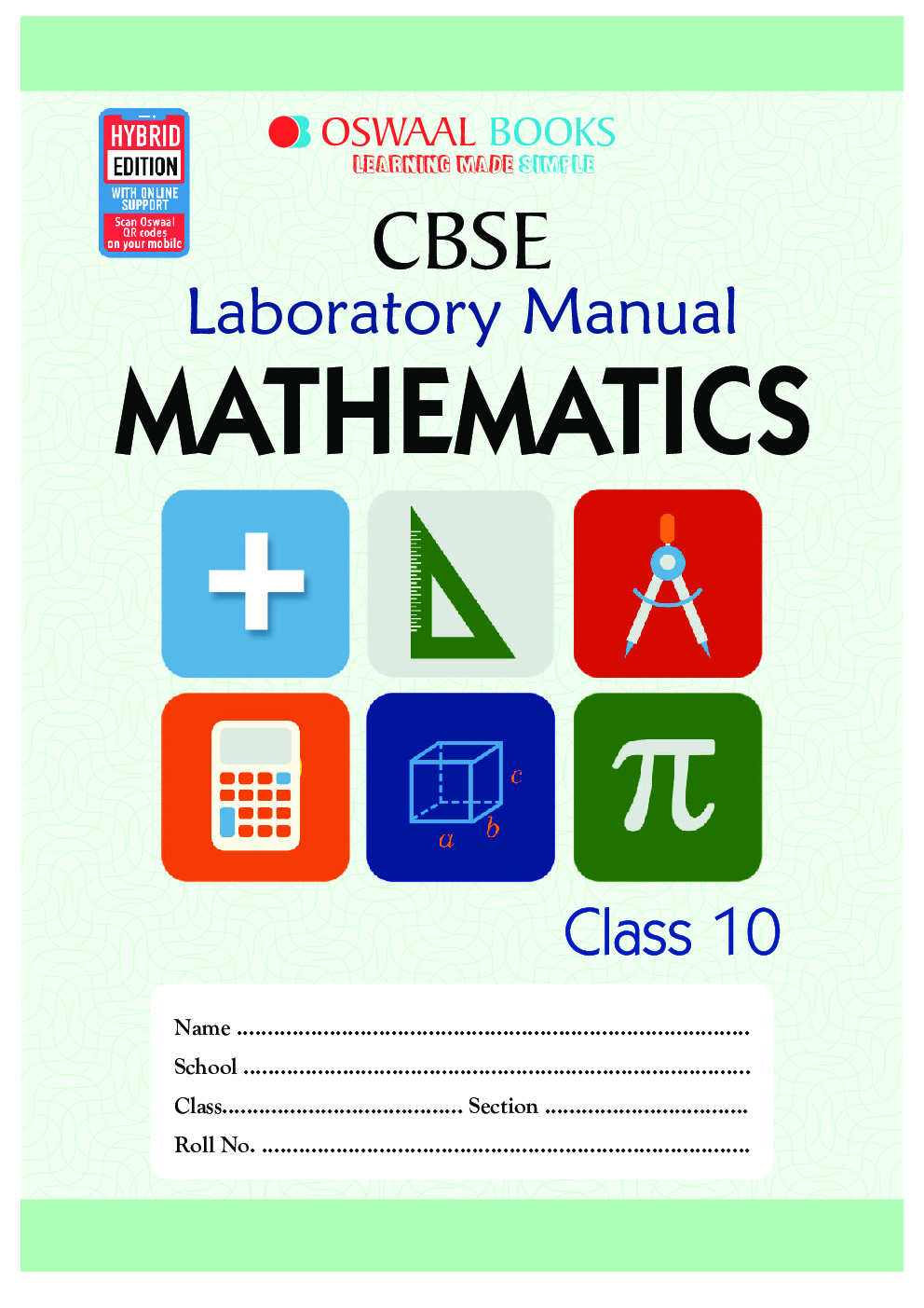 Download Oswaal CBSE Class 10 Mathematics Laboratory Manual Book PDF Online