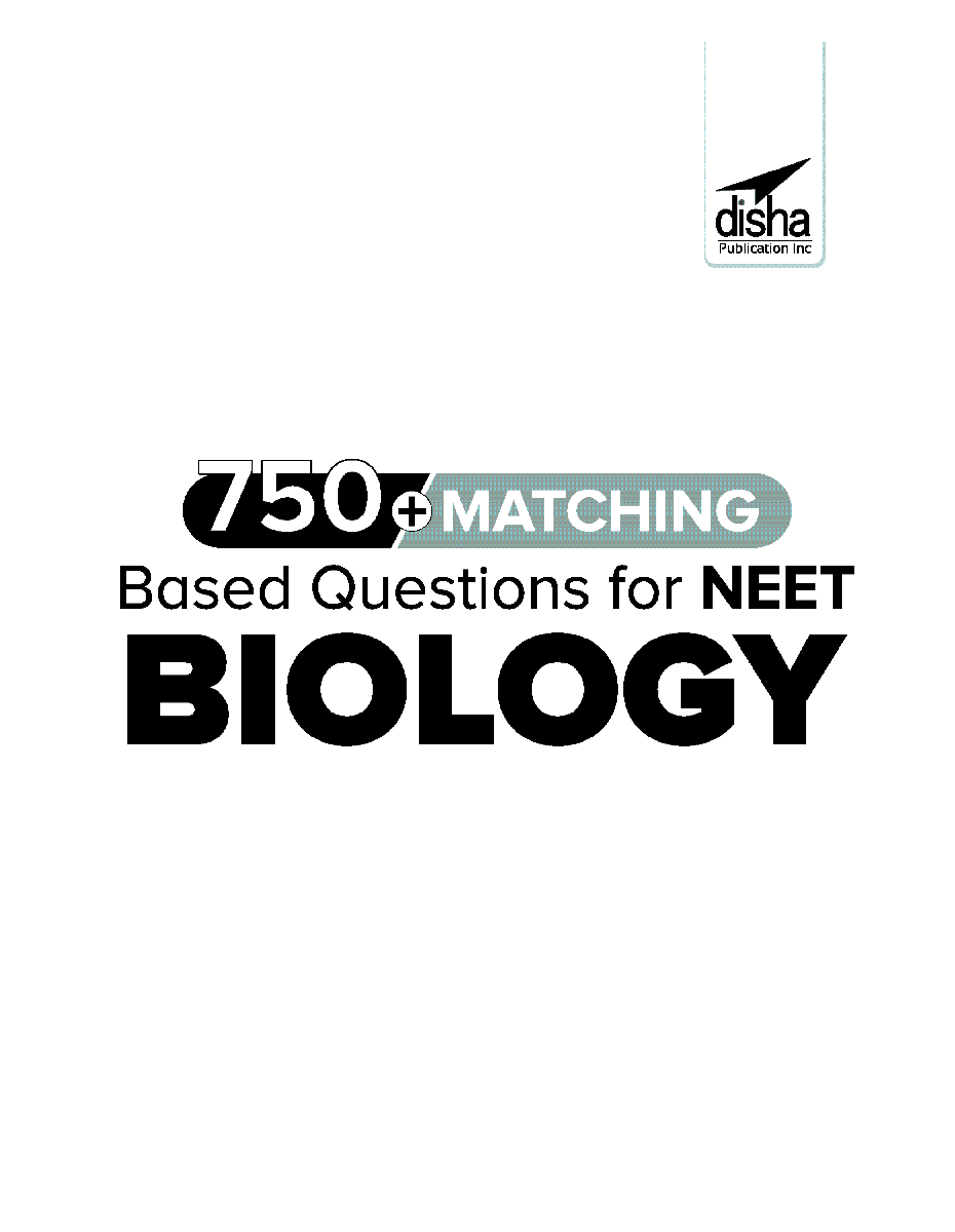 750+ Matching Based Questions For NEET Biology - Page 2