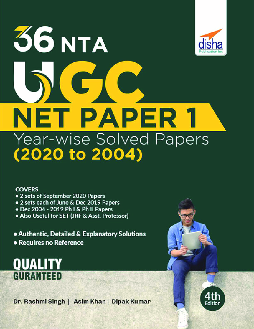 36 NTA UGC NET Paper 1 Year-Wise Solved Papers (2020 To 2004) 4th Edition - Page 1