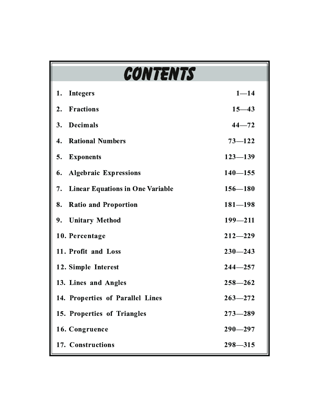 Self-Help to CBSE Mathematics For Class 7 (Solutions of RS Aggarwal) - Page 4