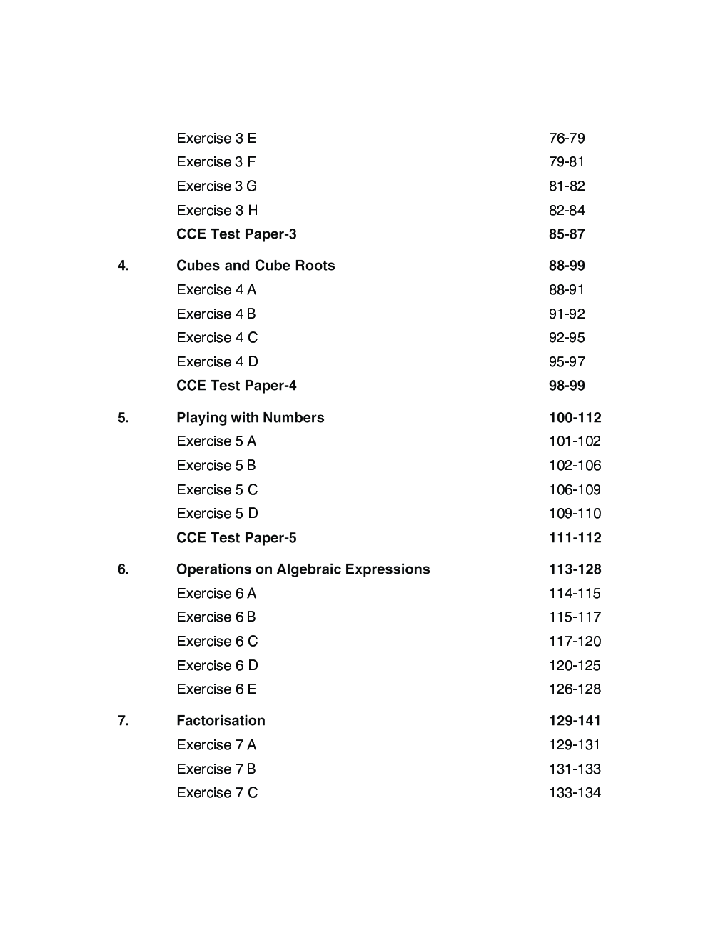 Self-Help to CBSE Mathematics For Class 8 (Solutions of RS Aggarwal) - Page 5