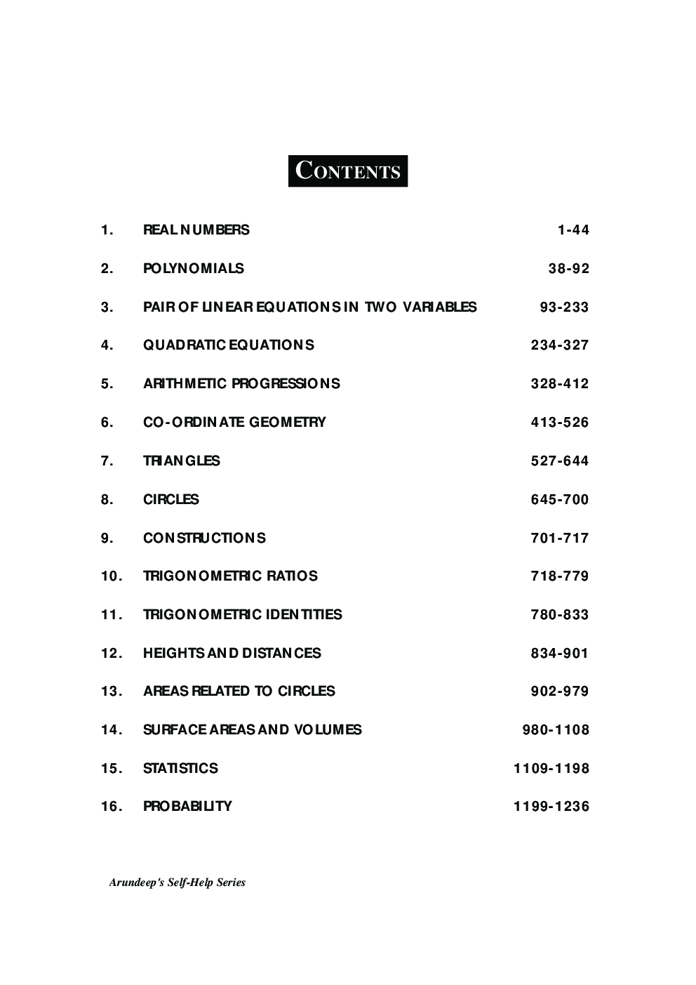 Self-Help to CBSE Mathematics For Class 10 (Solutions of RD Sharma) - Page 4