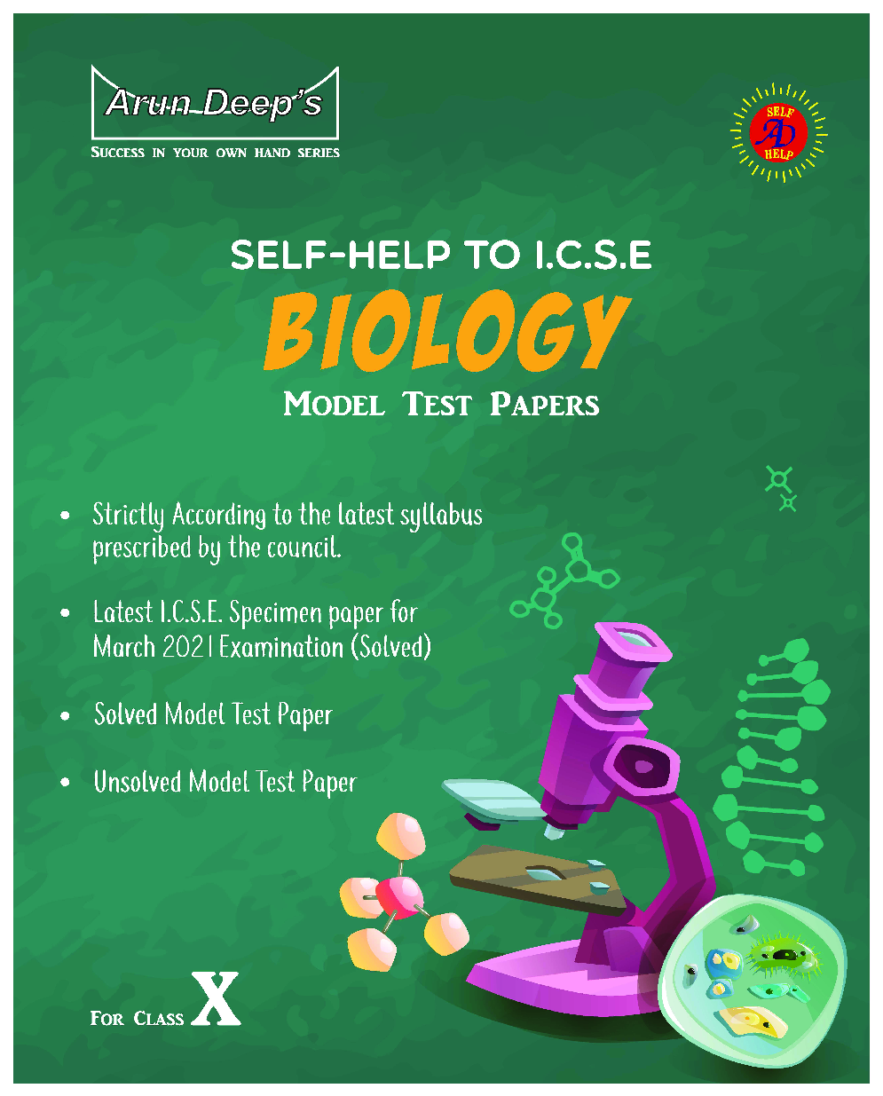 Self-Help to ICSE Model Test Papers Biology For Class 10 - Page 1