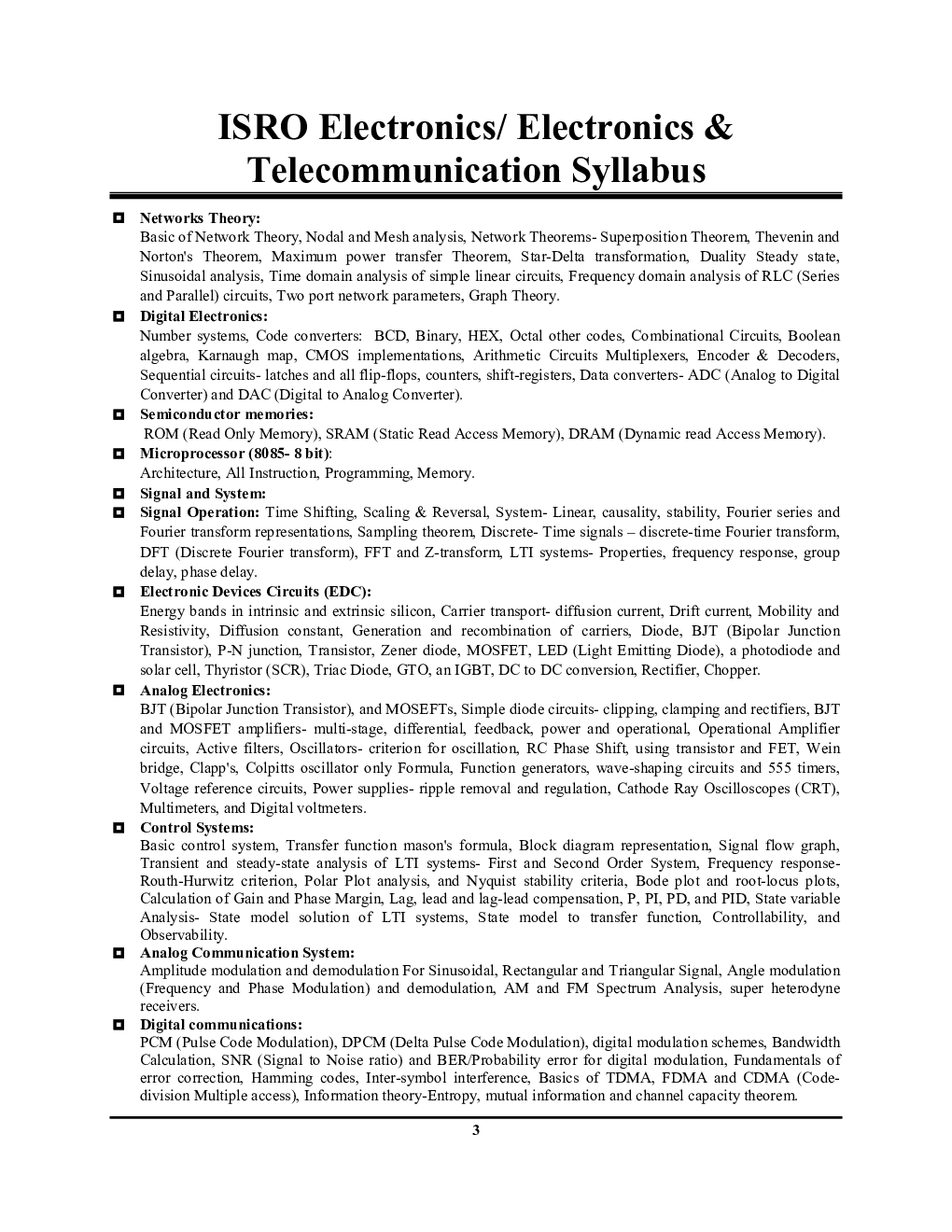 ISRO Technical Assistant Electronics/Electronics & Telecommunication Solved Papers For 2021-22 Exam - Page 4