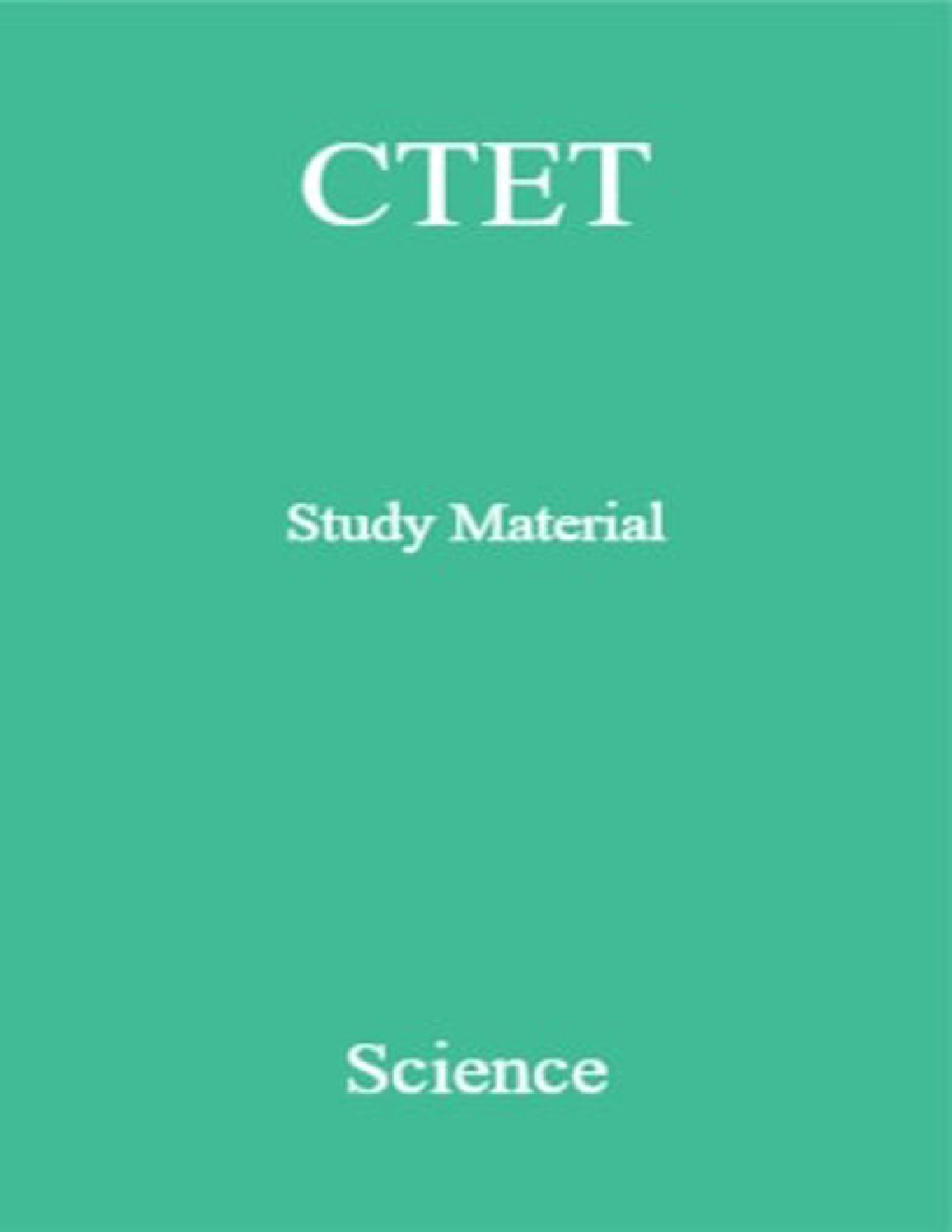CTET Study  Material Science - Page 1