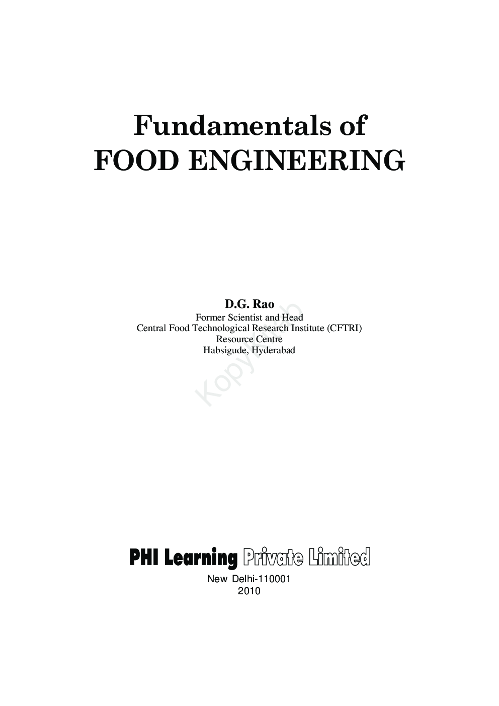 Fundamentals Of Food Engineering - Page 2