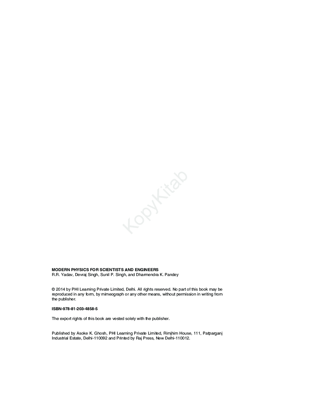 Modern Physics For Scientists And Engineers - Page 5