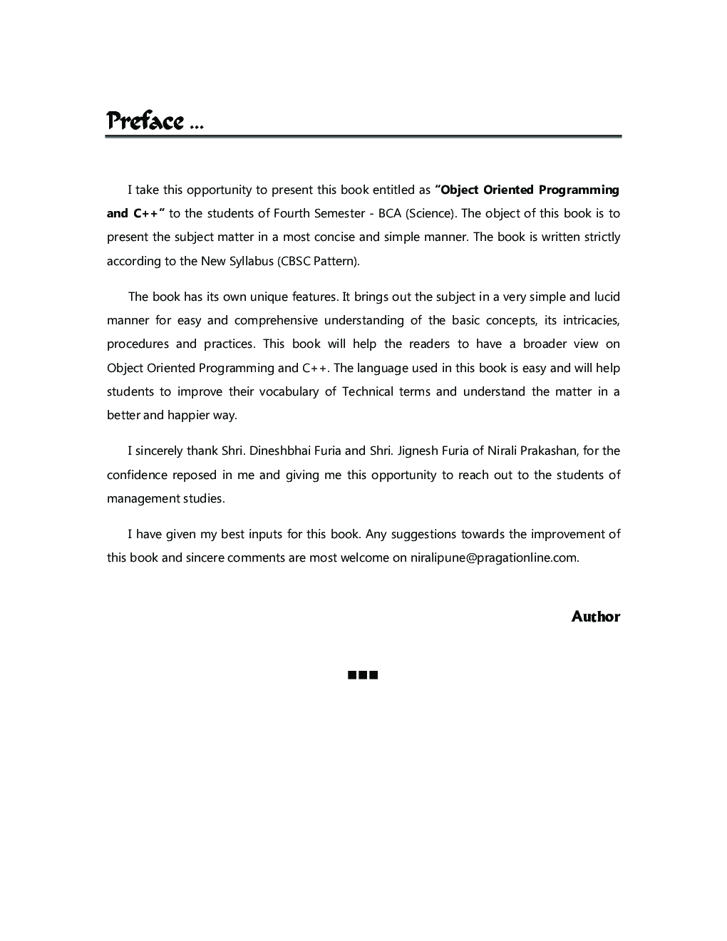 Object Oriented Programming and C ++ - Page 4