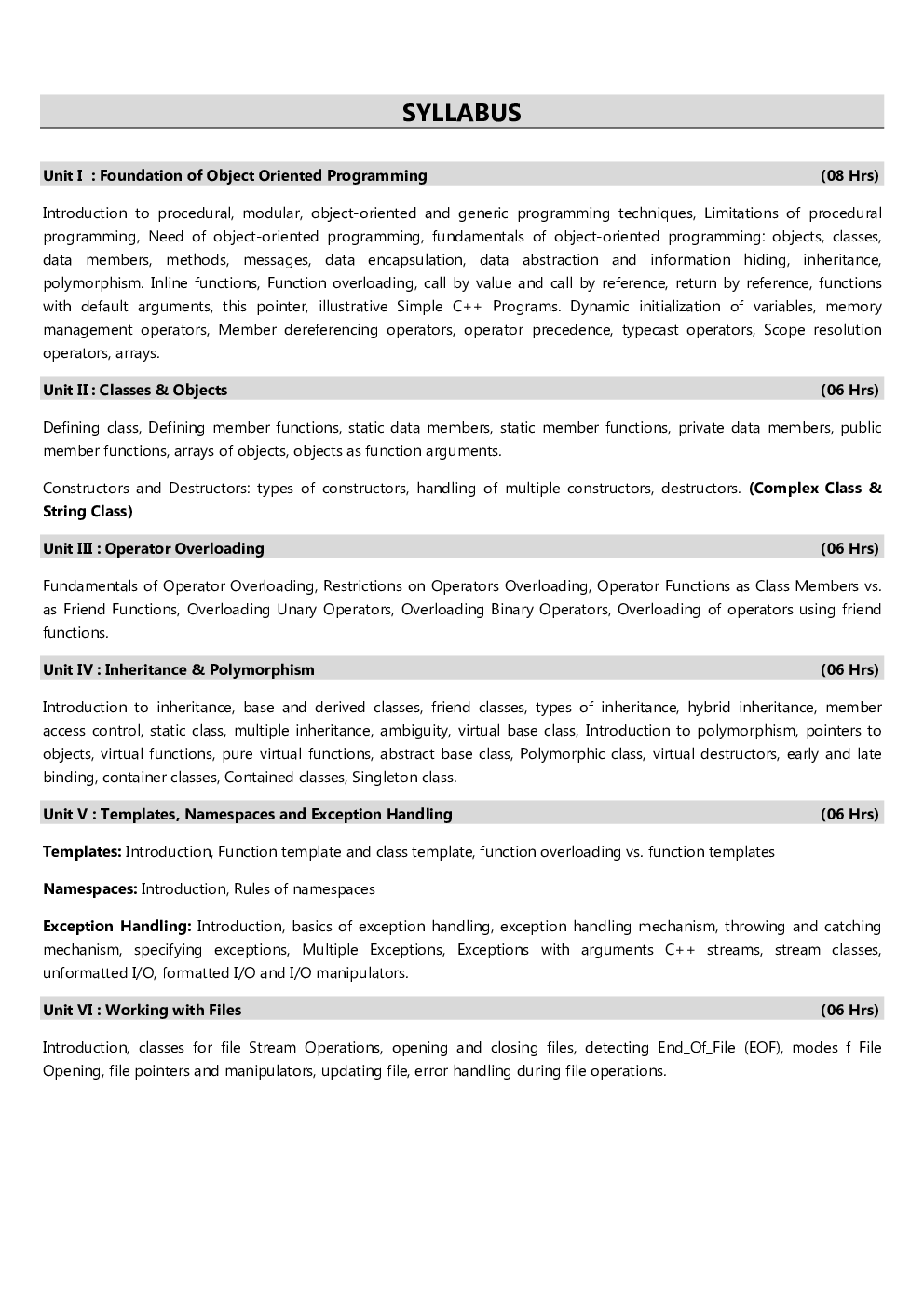 Object Oriented Programming - Page 5
