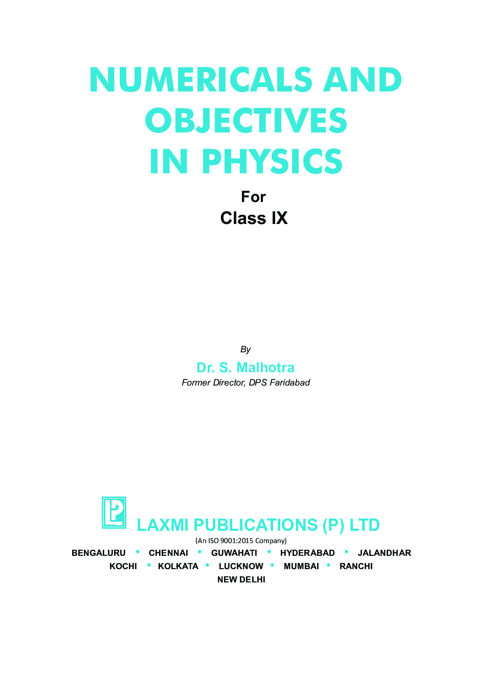 Numericals And Objectives In Physics For Class - IX - Page 5
