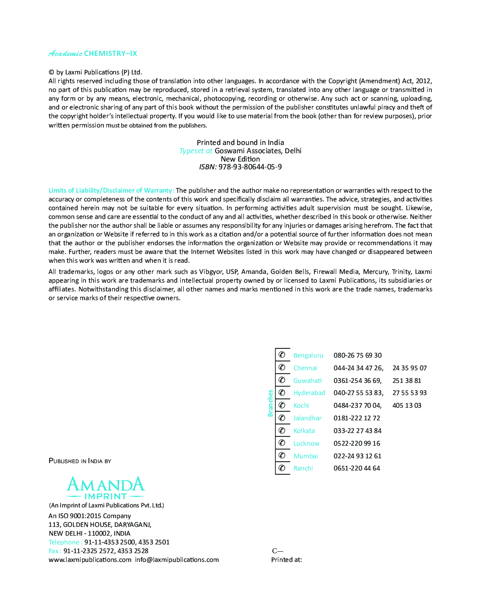 Academic Chemistry For Class - IX - Page 5