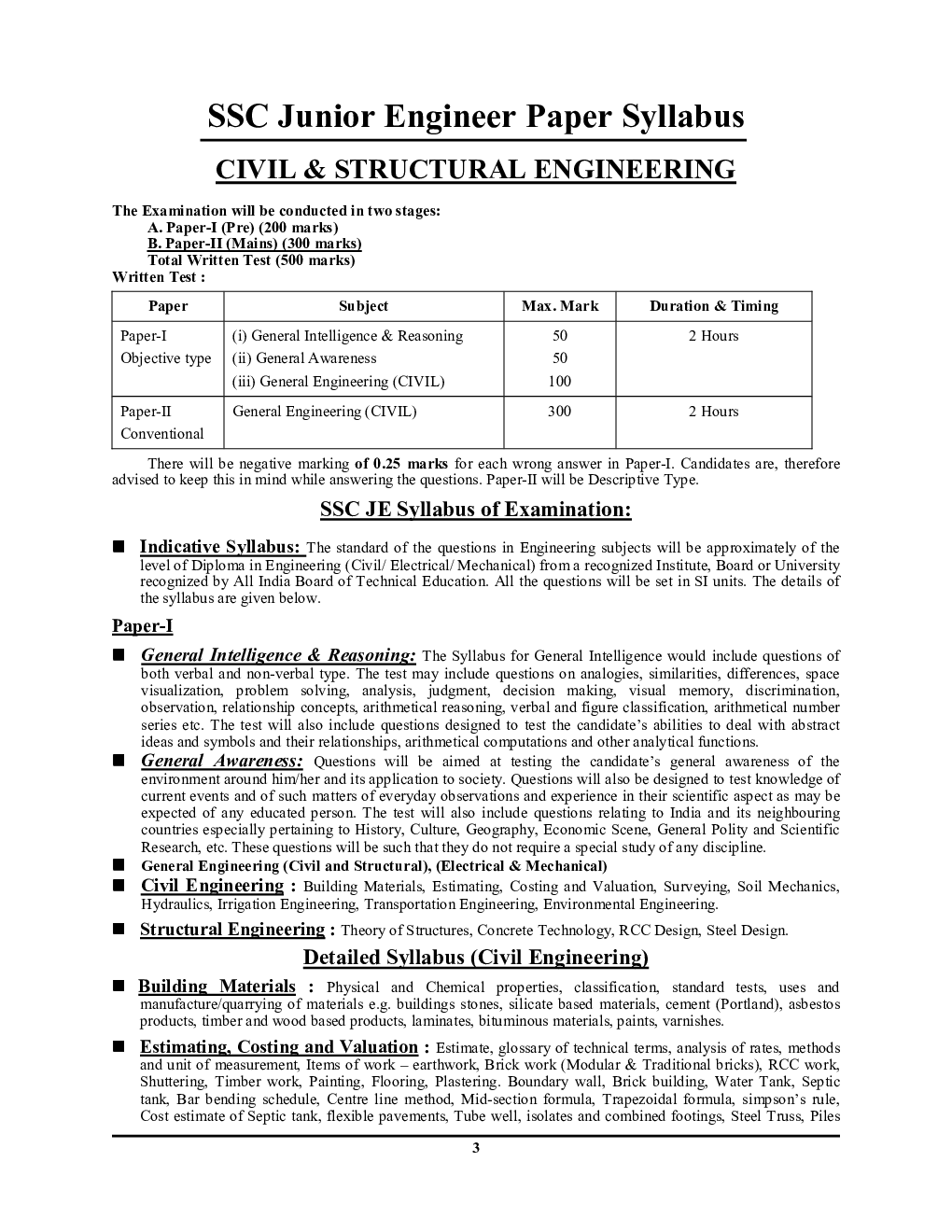 SSC JE 2021 सिविल इंजीनियरिंग Technical And Not-Technical सॉल्वड पेपर्स - Page 4