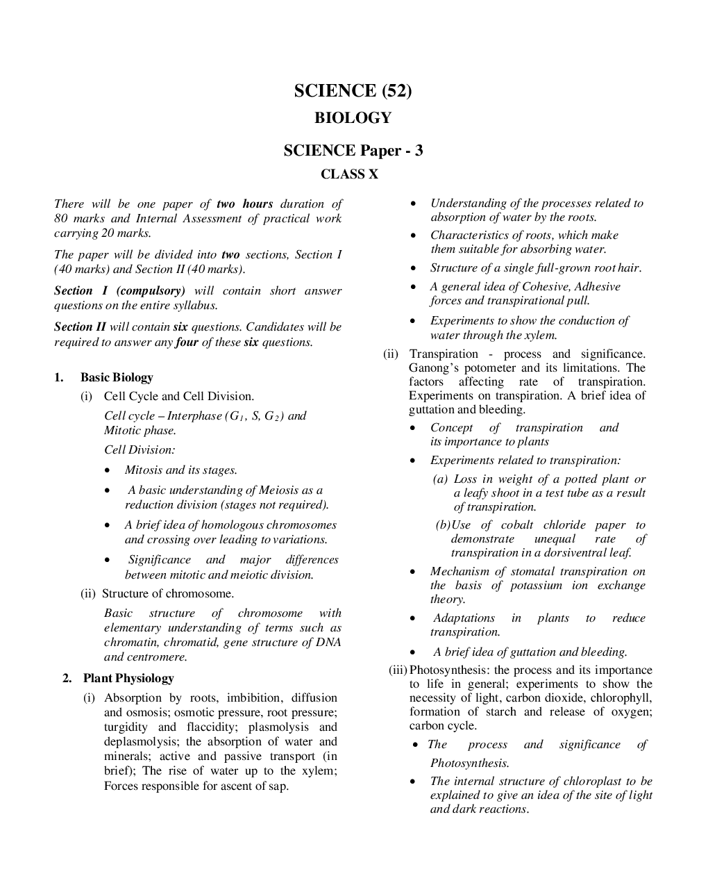 Exam18 ICSE Solved Sample Papers, Biology, Class 10 (Reduced Syllabus) (For 2021 Exam) - Page 4