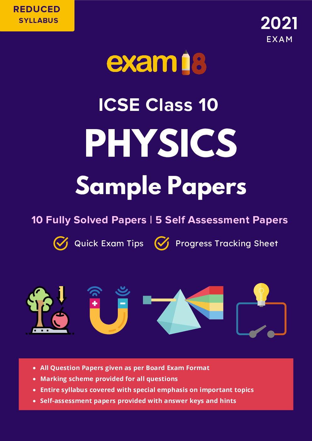 Exam18 ICSE Solved Sample Papers, Physics, Class 10 (Reduced Syllabus) (For 2021 Exam) - Page 1