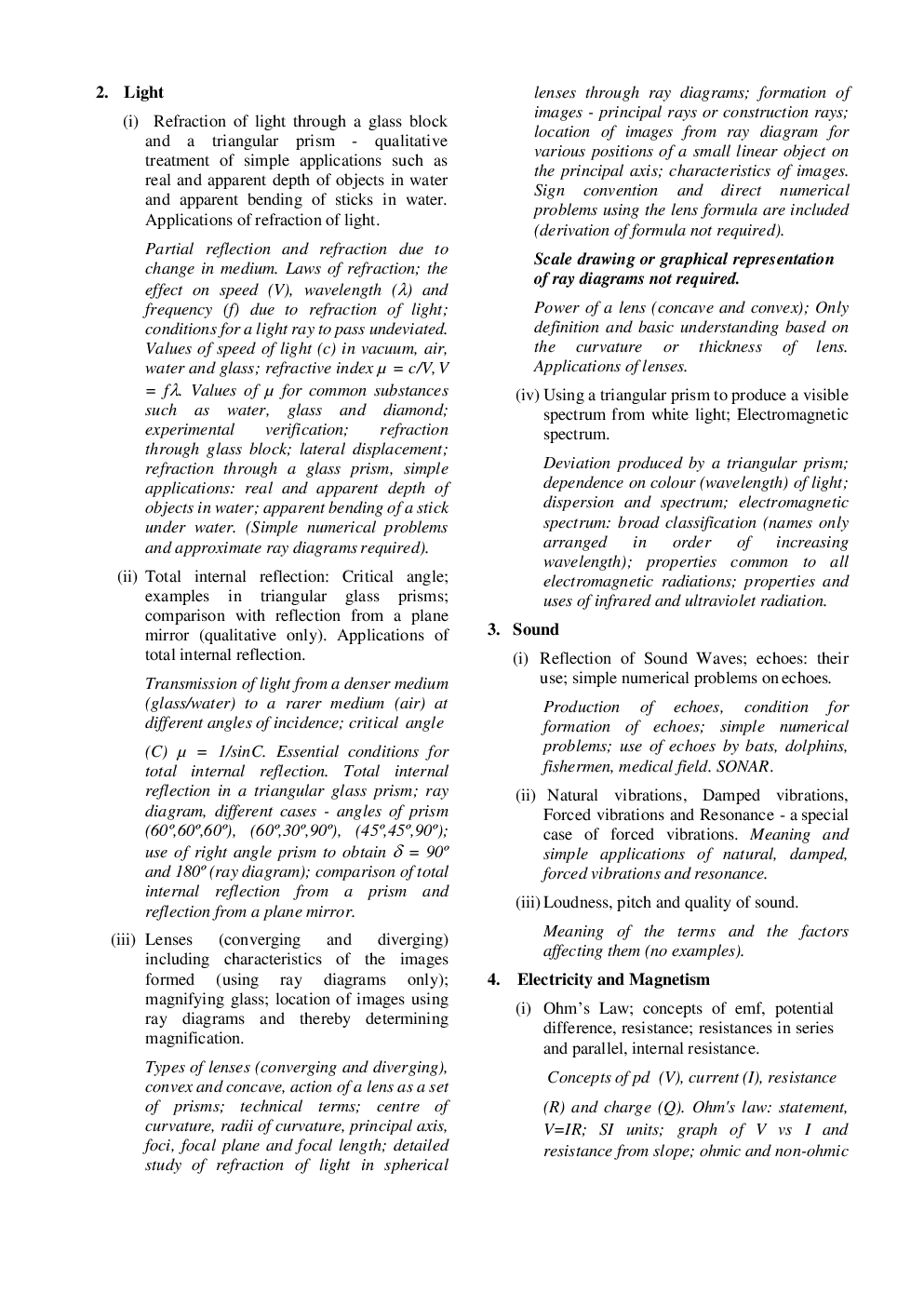 Exam18 ICSE Solved Sample Papers, Physics, Class 10 (Reduced Syllabus) (For 2021 Exam) - Page 5