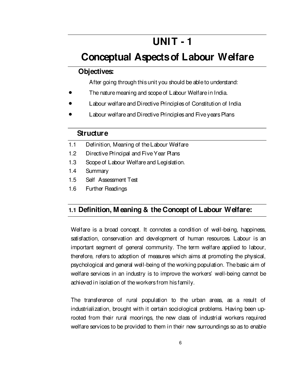 UGC NET HRM Study Material Labour Welfare - Page 5