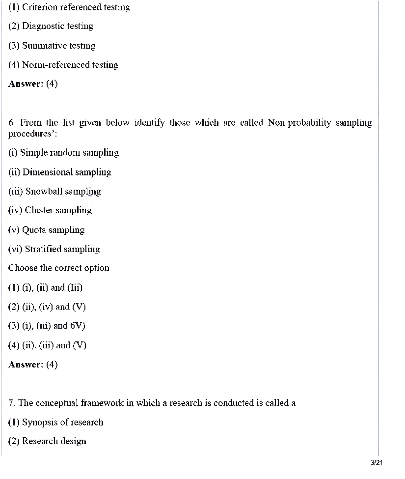 UGC NET Electronic Science Question Paper June-2019 - Page 4