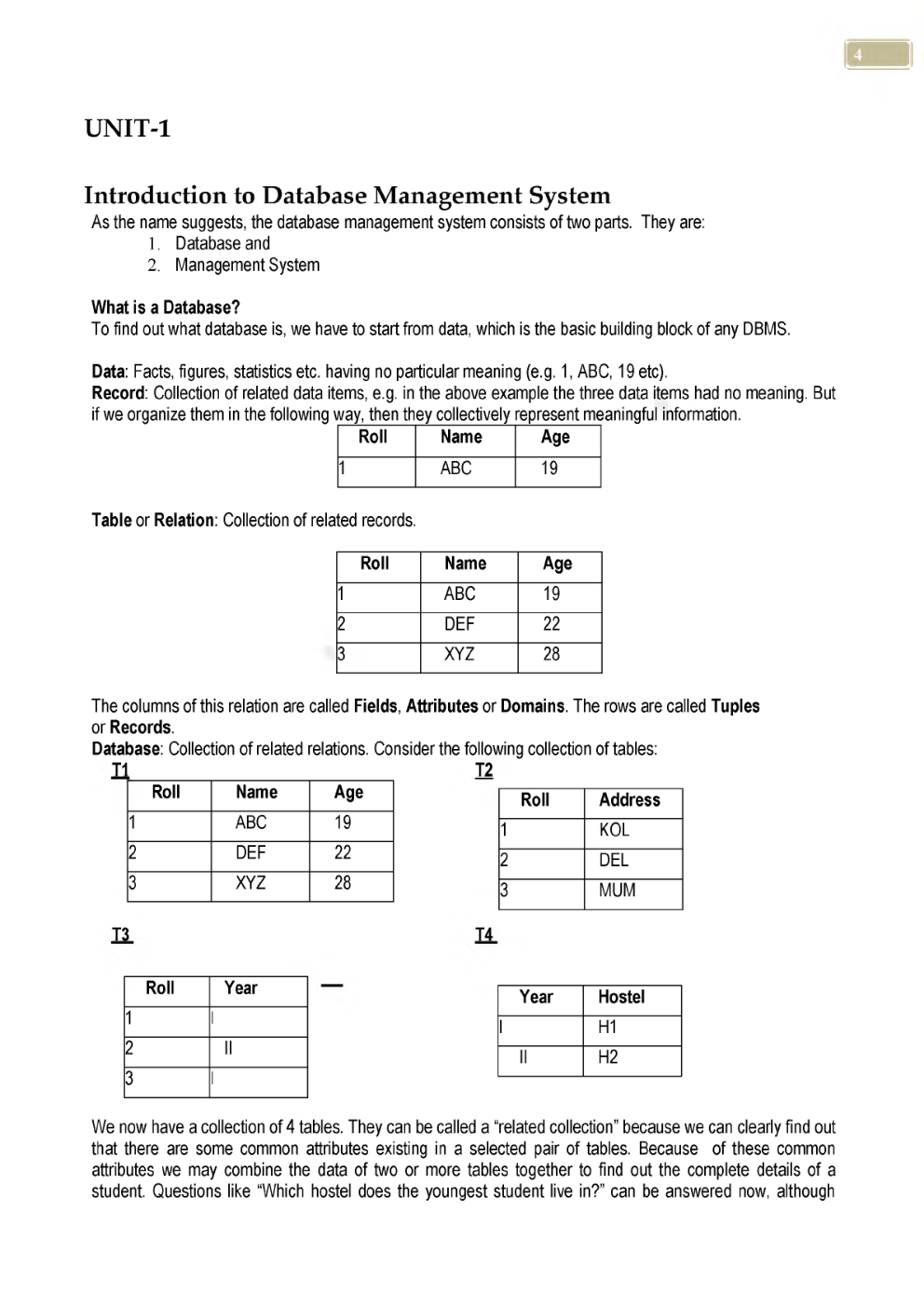 UGC NET Computer Science Study Material Database Management Systems - Page 2