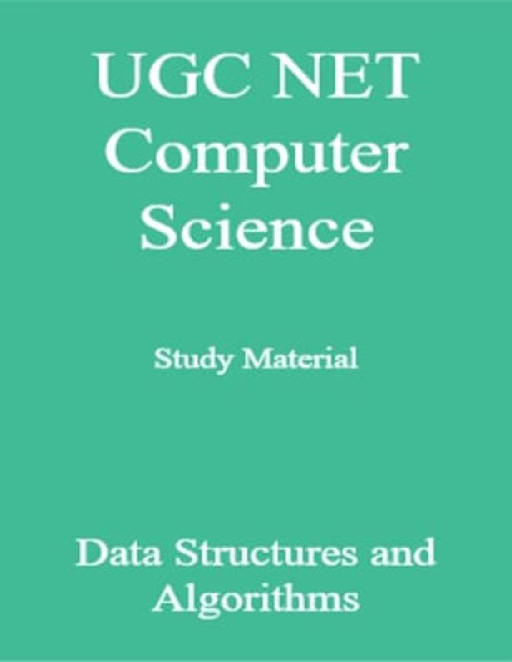 Download UGC NET Computer Science Study Material Data Structures and
