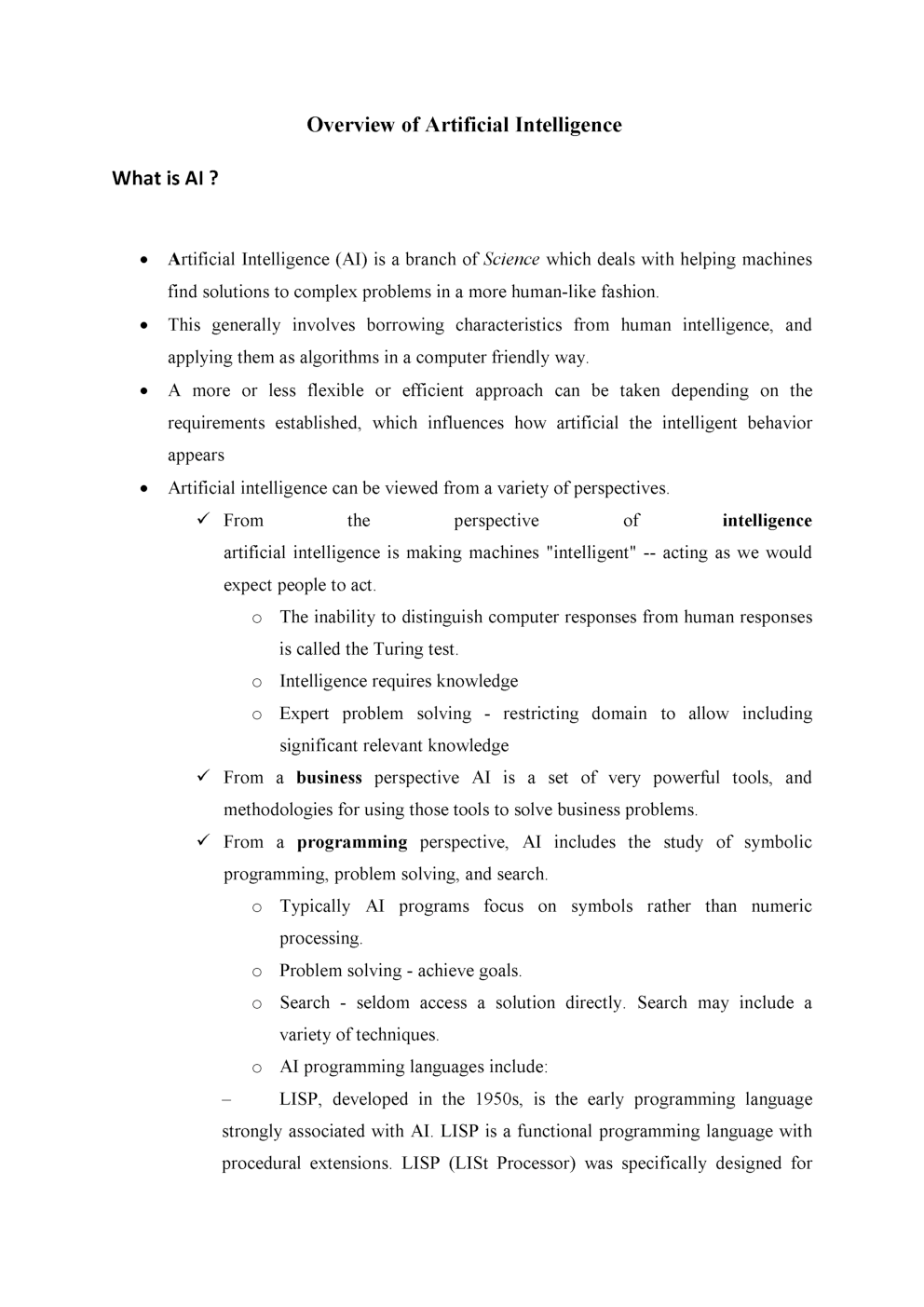 UGC NET Computer Science Study Material Artificial Intelligence (AI) - Page 3