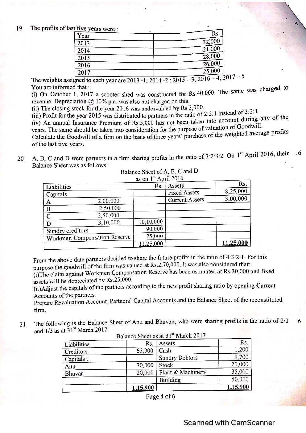 Accountancy Class 12 Board Important Paper - Page 5