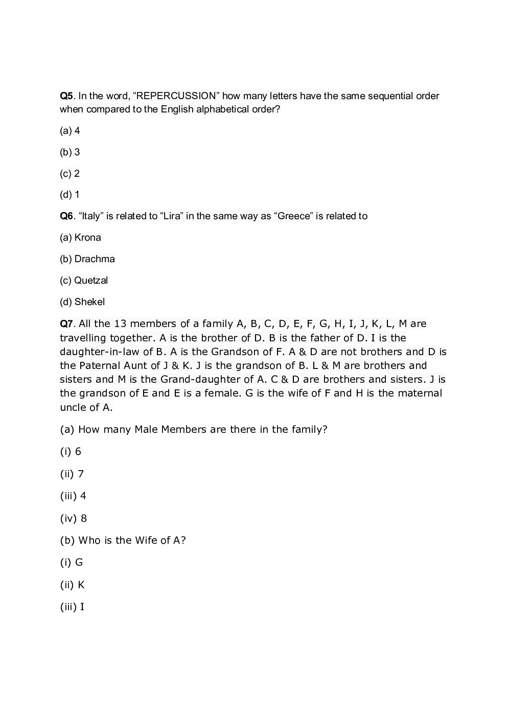 Olympiad Grade 10 Sample Paper - Page 4