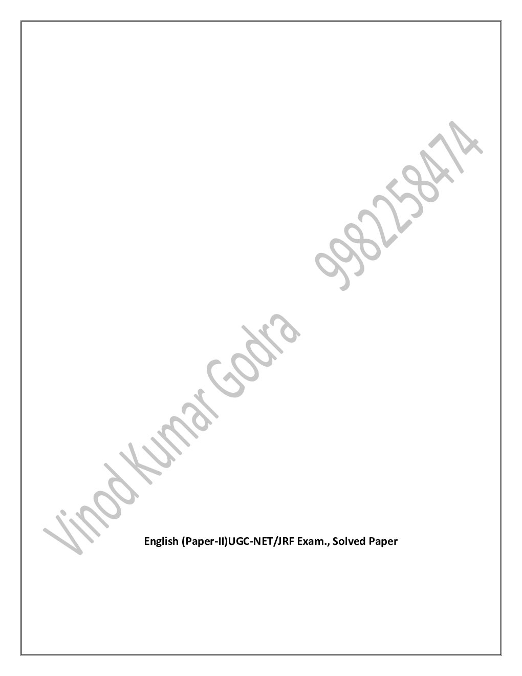 UGC NET JRF Set English Literature - Page 3