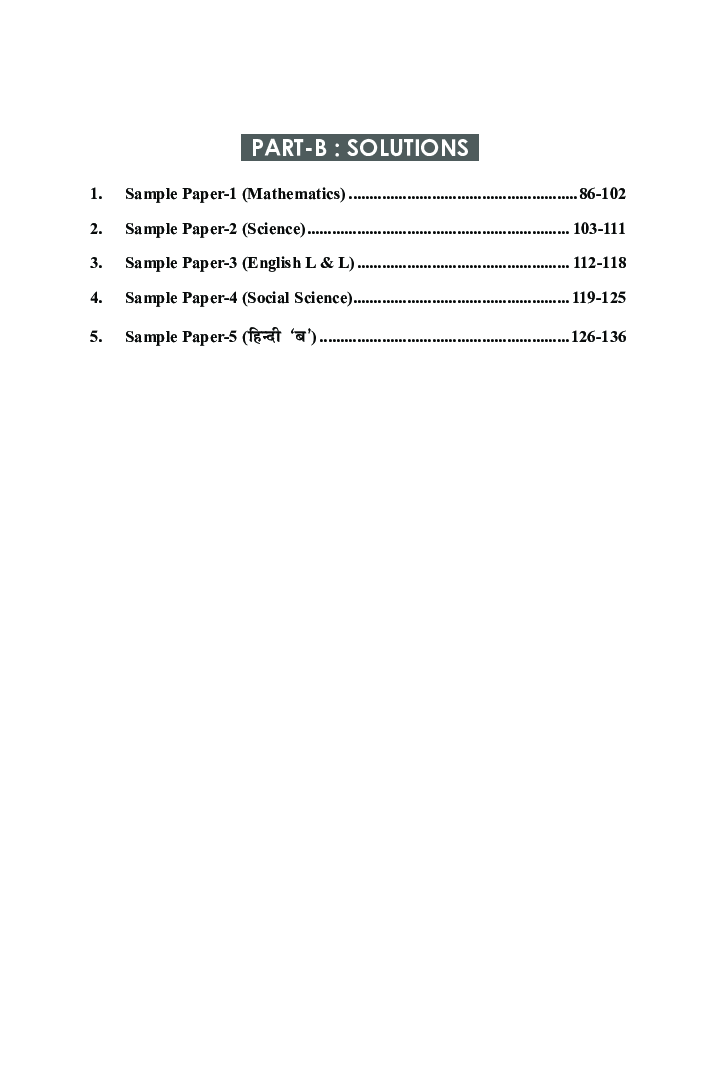 5 Latest Sample Papers For CBSE 2021 Class 10 Exam - Science, Mathematicss, English Language & Literature, Social Science & Hindi B - 5th Edition - Page 5