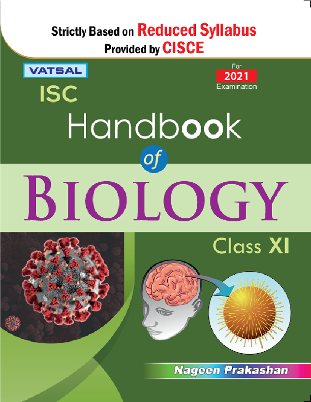 ISC Handbook Of Biology For Class - 11th - Page 1