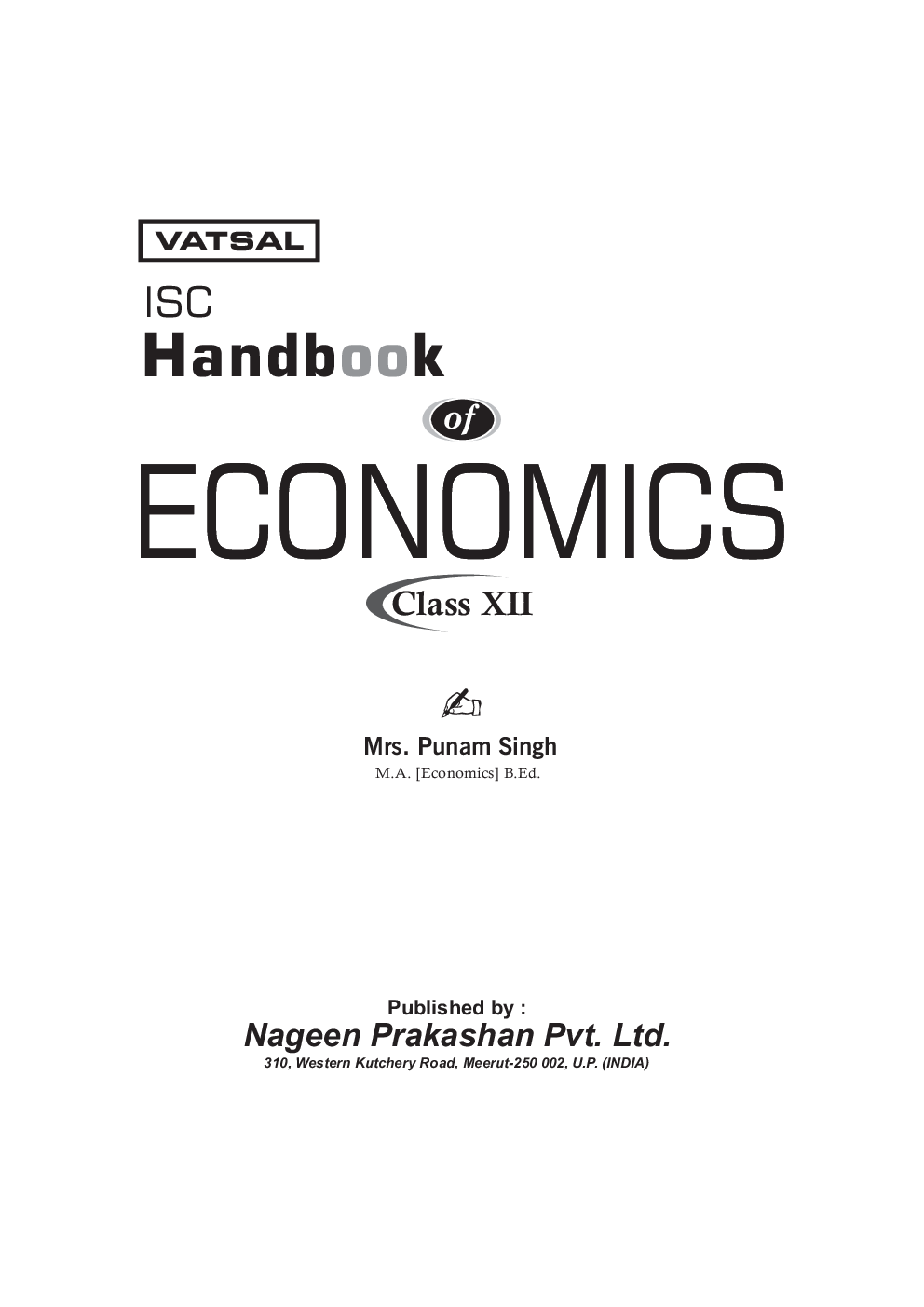 ISC Handbook Of Economics For Class - 12th - Page 2