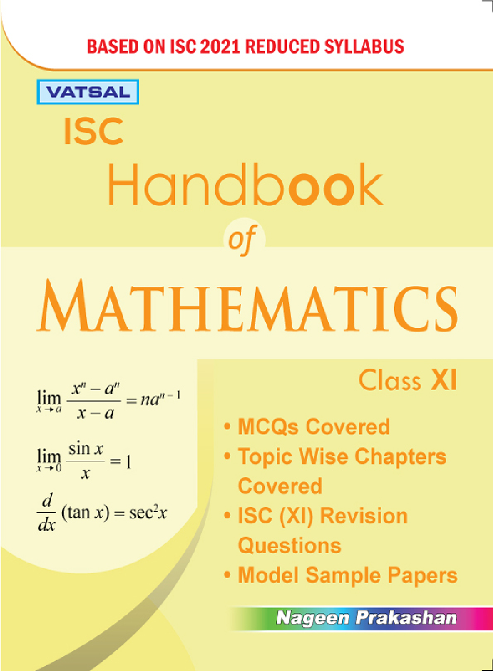 ISC Handbook Of Mathematics For Class - 11th - Page 1